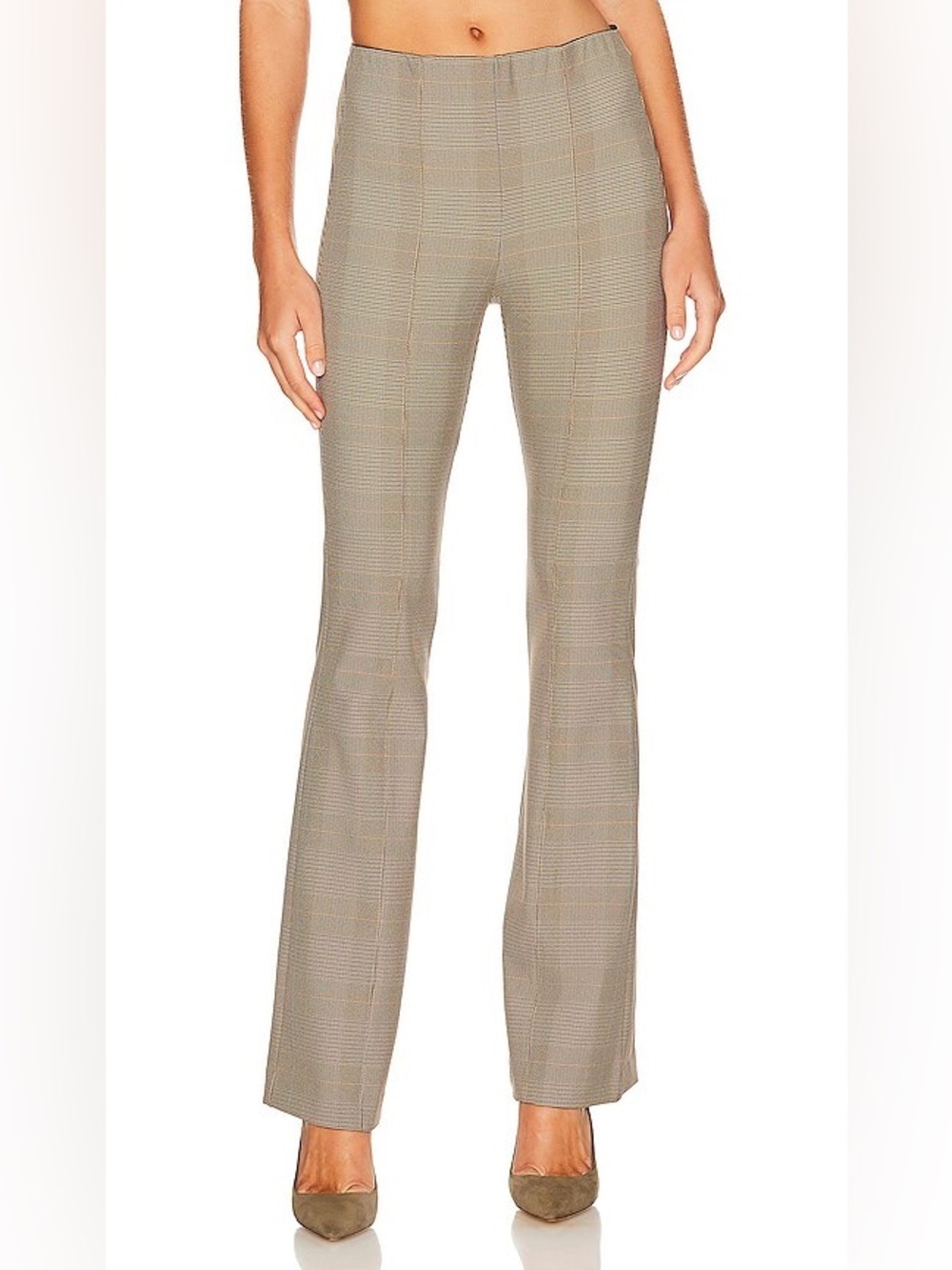 NWT Rag & Bone Simone Plaid Flare Beige Plaid Size 8 Work Career Office